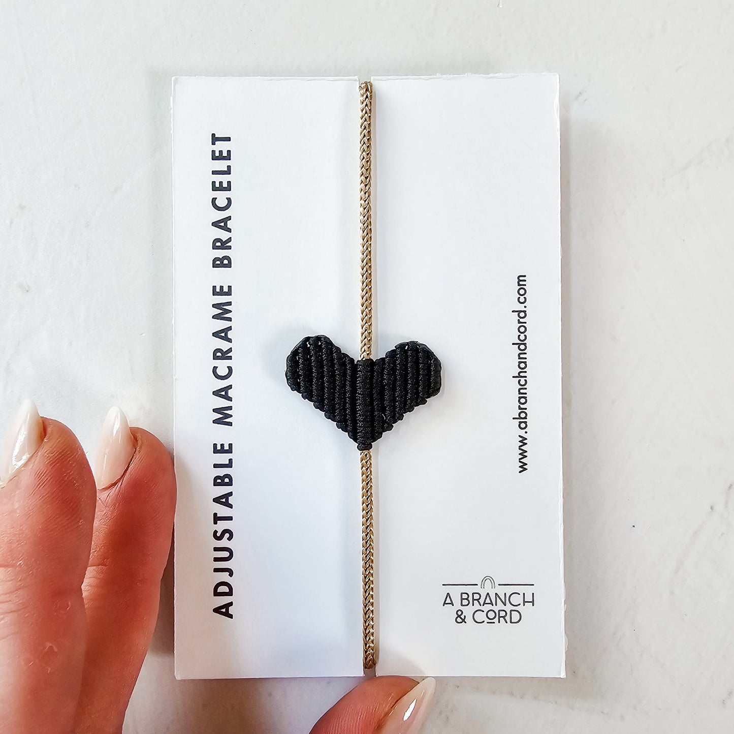 Heart Macrame Bracelet