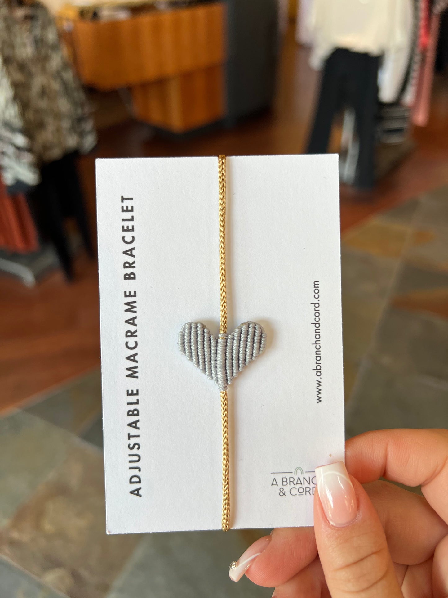Heart Macrame Bracelet