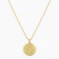 Anchor Coin Necklace-Gold