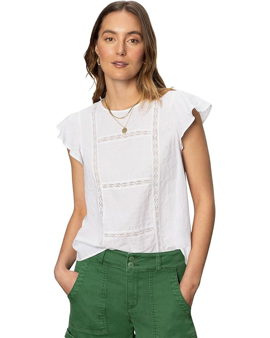 Ruffle Sleeve Shell