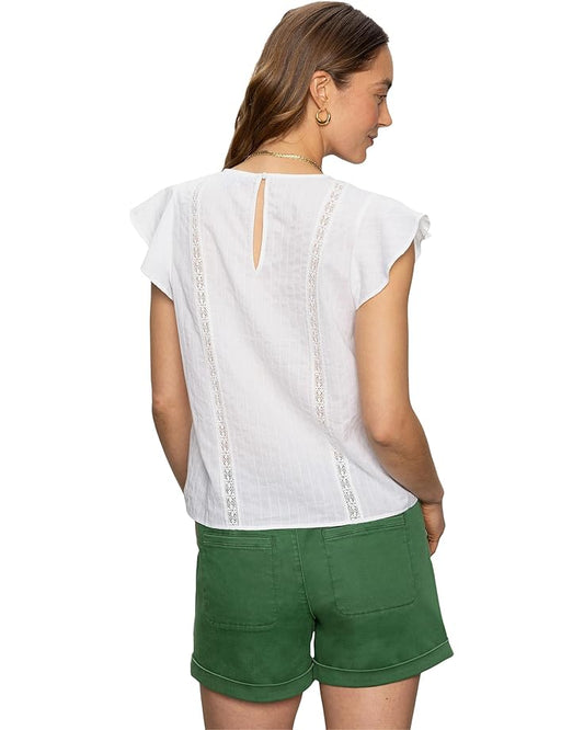 Ruffle Sleeve Shell