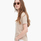 Slub Jersey Classic V-Neck-Dune
