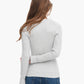 Cotton Cashmere Ribbed Cardigan