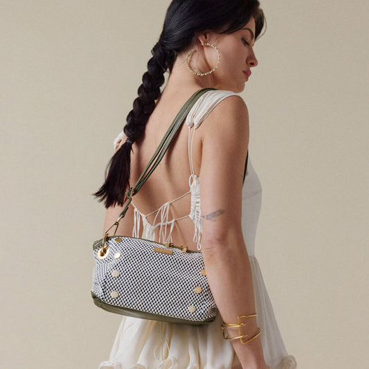 Daniel Crossbody Clutch-Meadow Weave