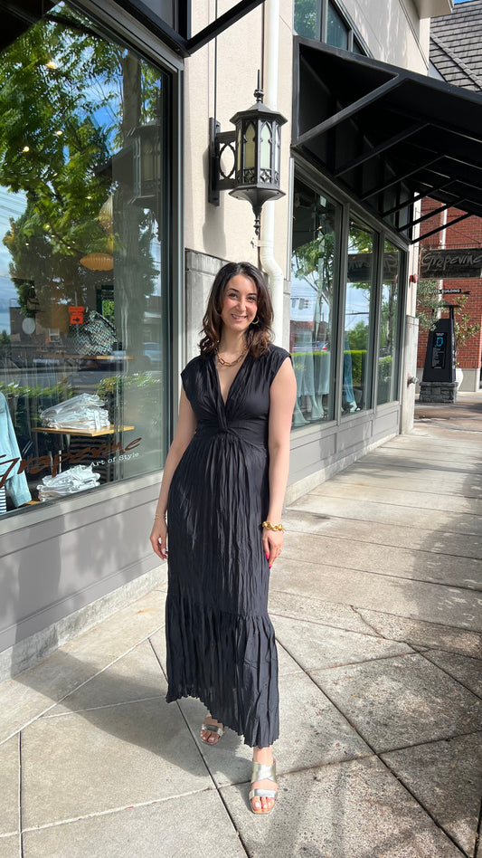 Go Crinkle Cut Twist Dress