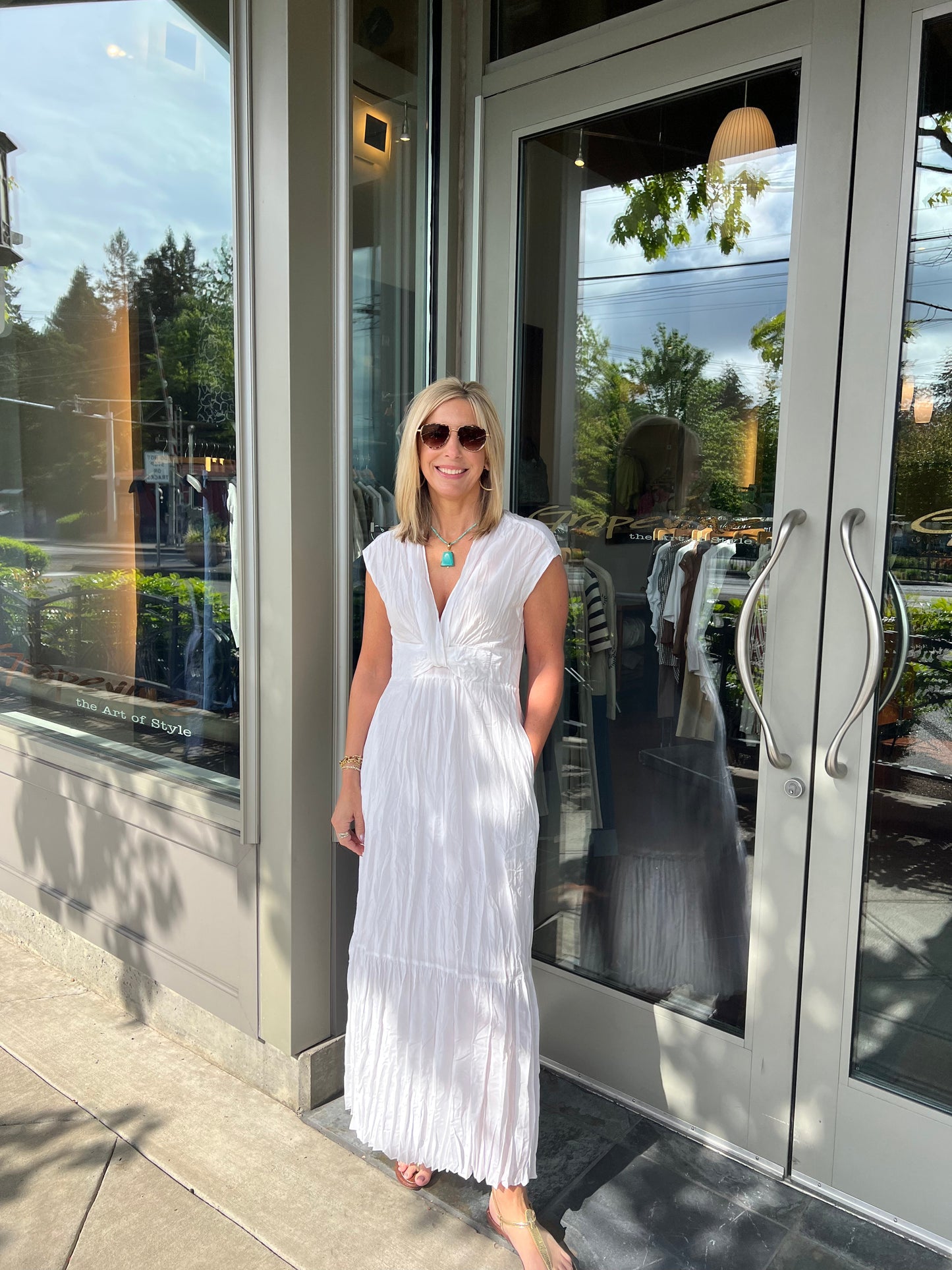 Go Crinkle Cut Twist Dress