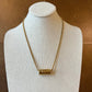 Rounded Box with Bar Necklace