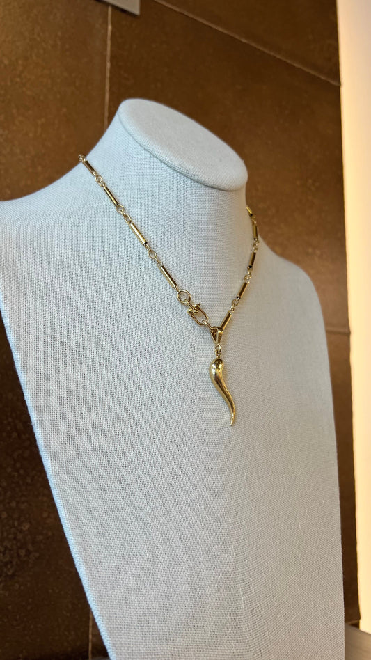 Swoosh Pendant Necklace