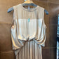 Sleeveless Silk/Chiffon Top