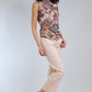 Coated Kick Flare Crop Jean