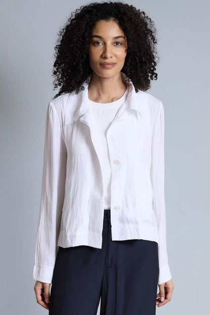 Hidden Placket Swing Jacket