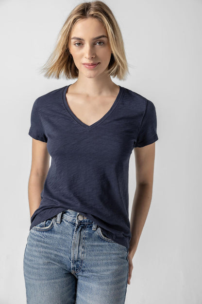 V-neck Short Sleeve Tee