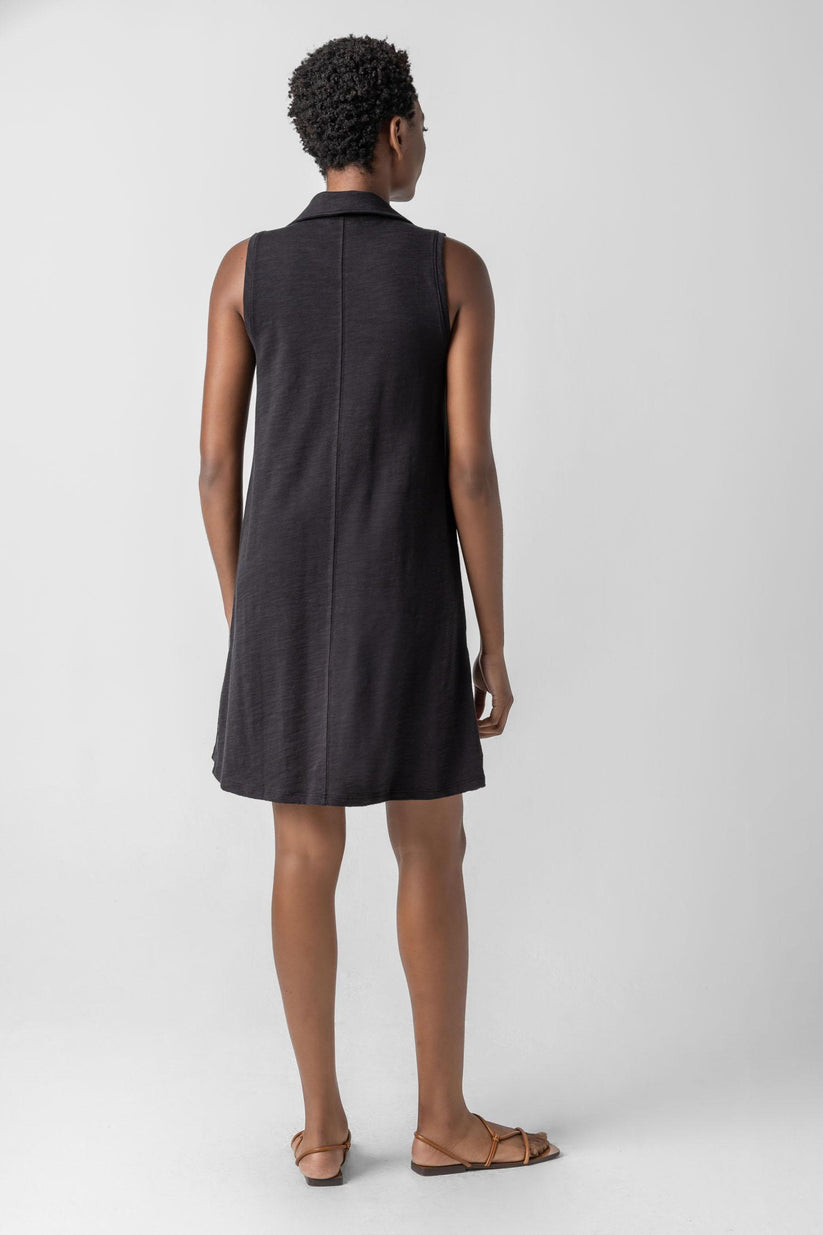 Sleeveless Collared Dress