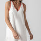 Crochet Trim V-Neck Dress