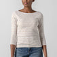 Striped 3/4 Boatneck
