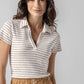 Striped Polo Tee
