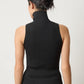 Rib Turtleneck Shell Sweater