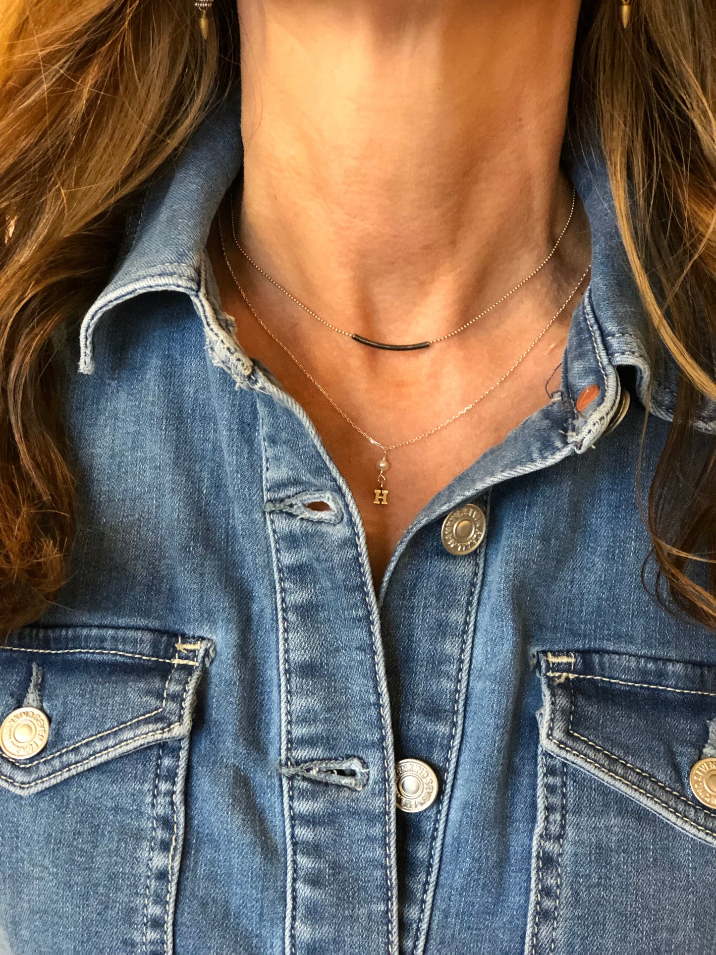 Sterling Crystal/Charm Necklace