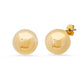 Large Gold Ball Earrings