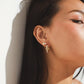 Organic Pearl Triple Hoop